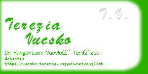 terezia vucsko business card